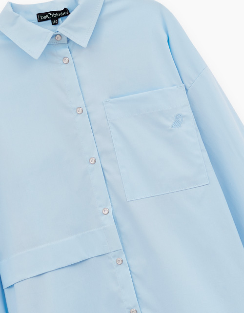 Голубая блузка для девочки