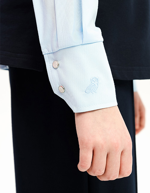 Голубая блузка для девочки