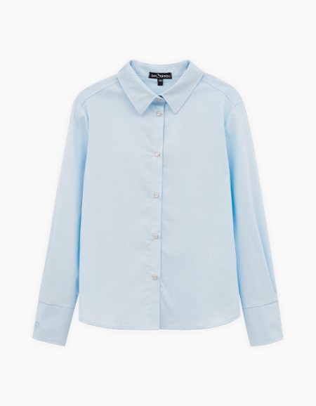 Голубая блузка для девочки