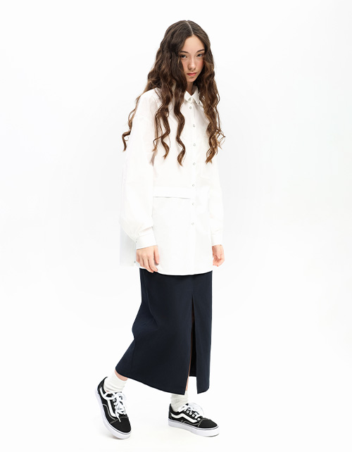 Белая блузка для девочки