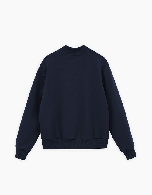 Тёмно-синий жакет-бомбер для девочки