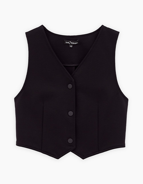 Чёрный жилет для девочки