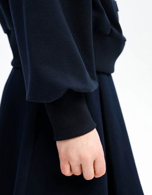 Тёмно-синяя обманка для девочки