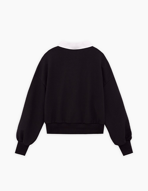 Чёрный джемпер-обманка для девочки