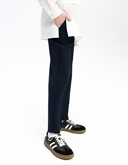 Тёмно-синие брюки для девочки