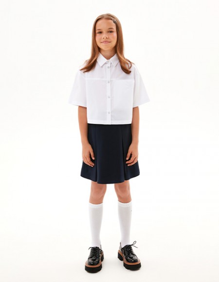 Тёмно-синяя юбка для девочки