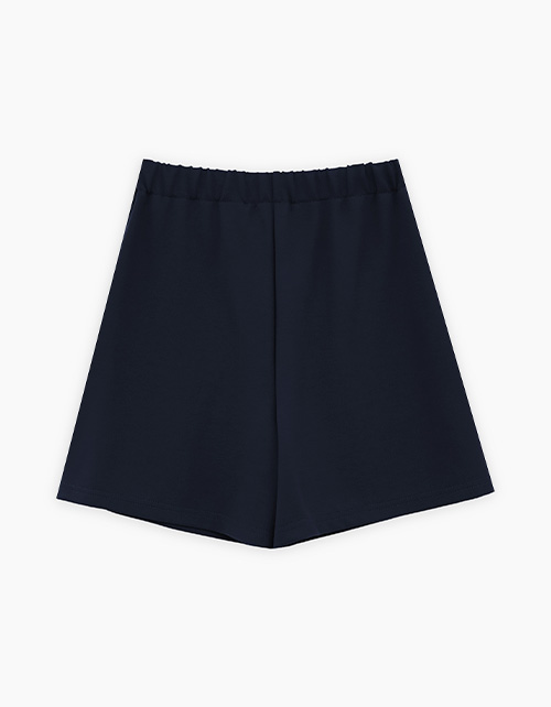 Тёмно-синяя юбка-шорты для девочки