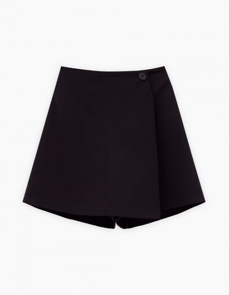 Чёрная юбка-шорты для девочки