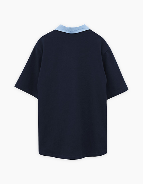 Голубая рубашка с коротким рукавом для мальчика