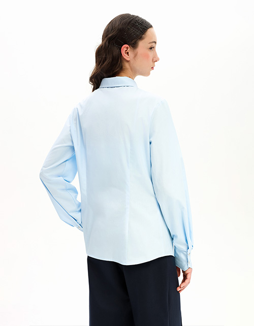 Голубая блузка для девочки