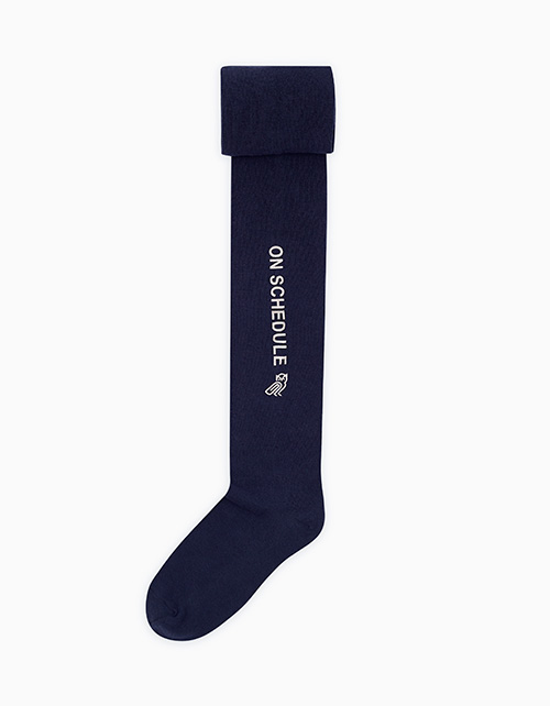 Тёмно-синие колготки для девочки