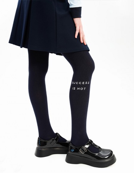 Тёмно-синие колготки для девочки