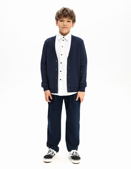Тёмно-синий кардиган для мальчика