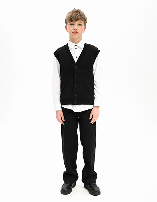 Чёрные брюки для мальчика