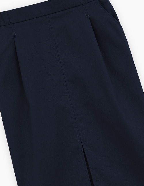 Тёмно-синяя юбка-миди для девочки