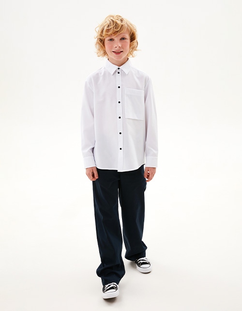 Тёмно-синие брюки для мальчика