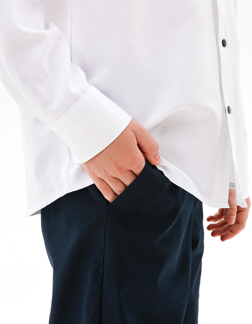 Тёмно-синие брюки для мальчика