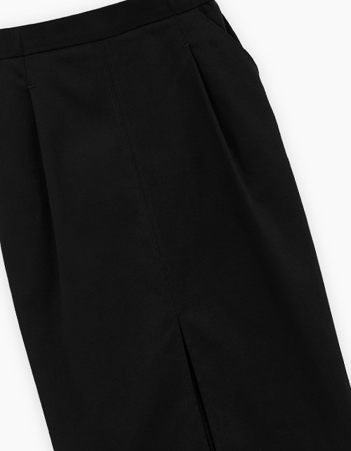 Чёрная юбка-миди для девочки