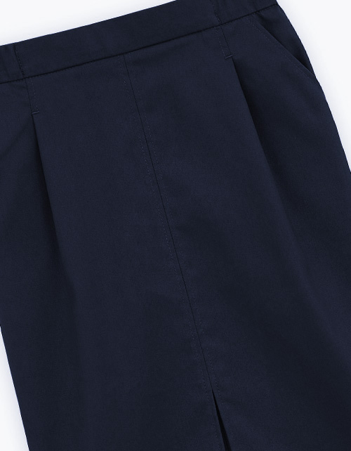 Тёмно-синяя юбка-миди для девочки