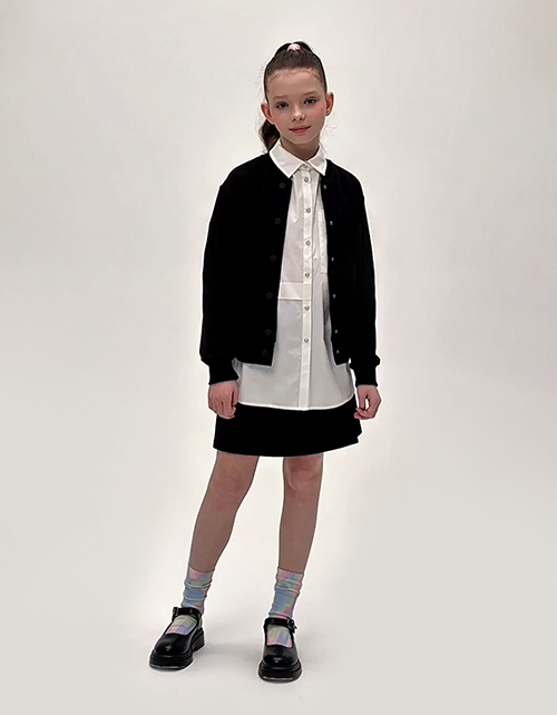 Чёрная юбка-шорты для девочки