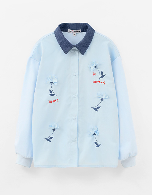 Блузка с вышивкой для девочки