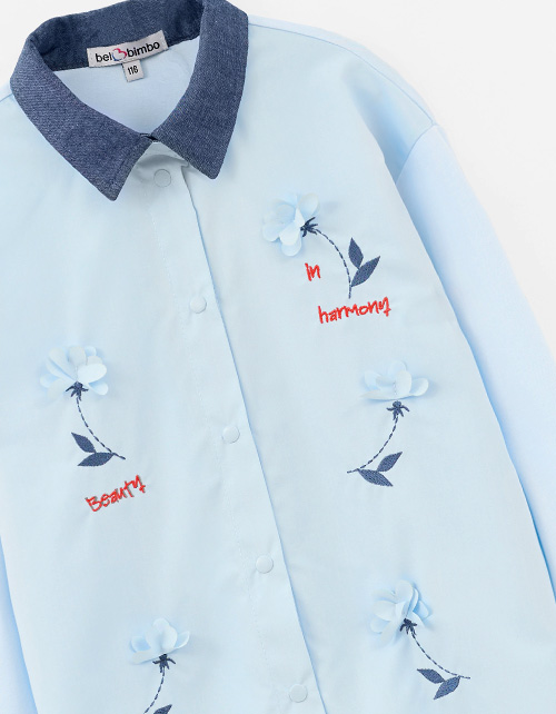 Блузка с вышивкой для девочки