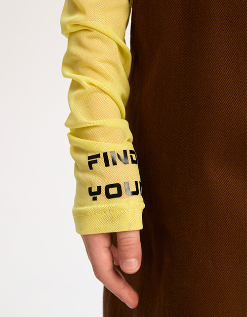 Лонгслив лайм для девочки