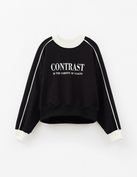 Чёрный свитшот для девочки