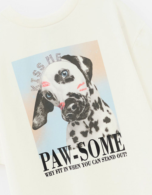 Дизайнерская футболка для девочки