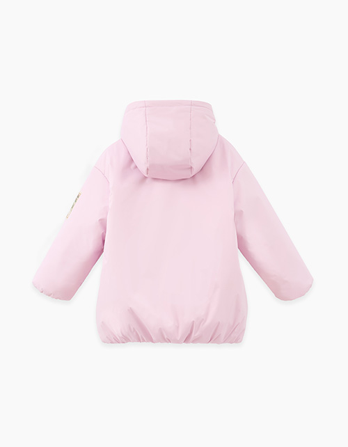 Осенняя светло-розовая куртка для девочки