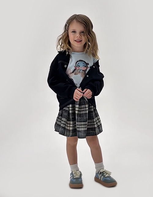 Юбка в клетку для девочки