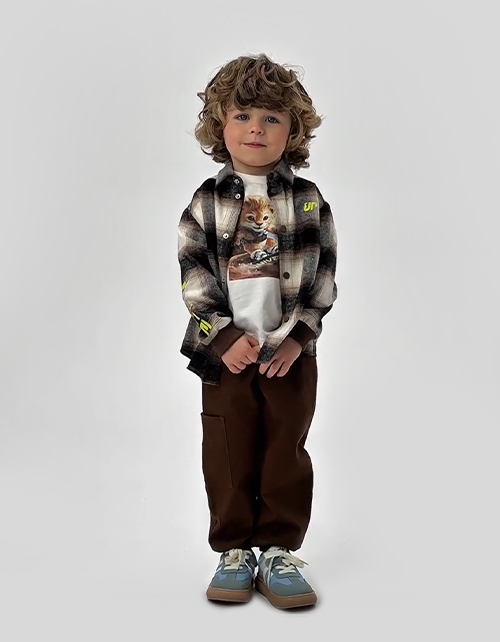 Рубашка в клетку для мальчика