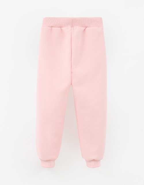 Светло-розовые брюки-джоггеры для девочки