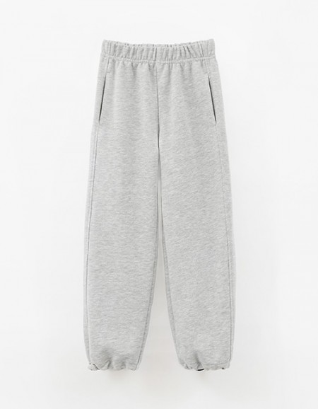 Брюки оттенка серый-меланж для девочки Брюки оттенка серый-меланж для девочки