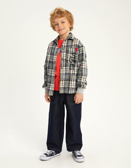 Рубашка в клетку для мальчика