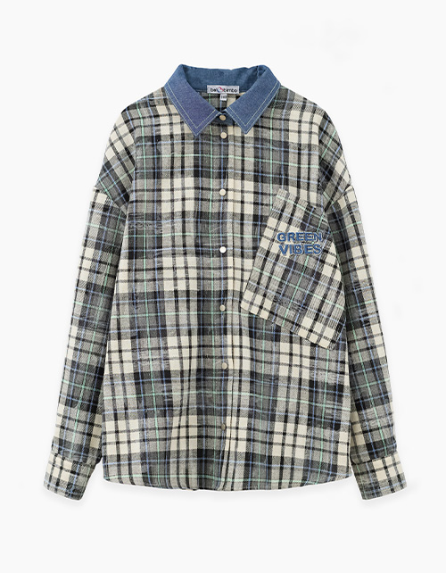 Рубашка в клетку для девочки