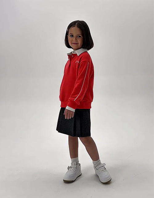 Свитшот-поло для девочки