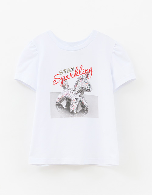 Белая футболка для девочки