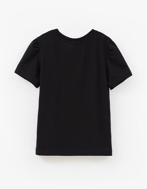 Чёрная футболка для девочки