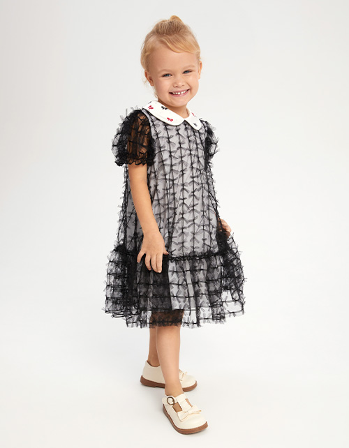 Чёрное платье для девочки