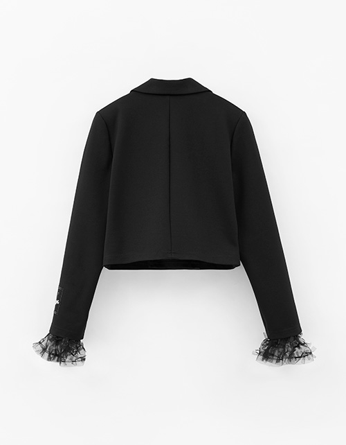 Чёрный жакет для девочки