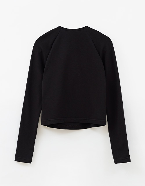 Стильный чёрный лонгслив для девочки