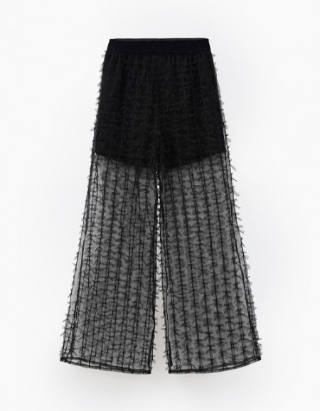 Дизайнерские чёрные брюки для девочки