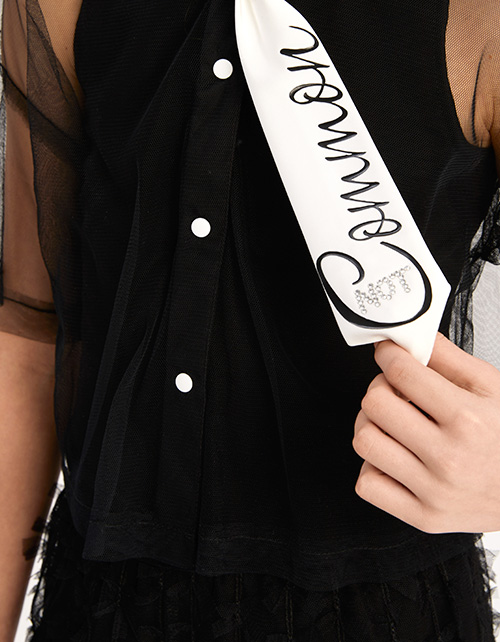 Стильная чёрная блузка для девочки