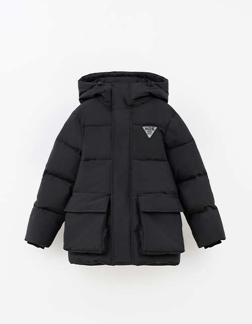 Чёрная зимняя куртка для мальчика