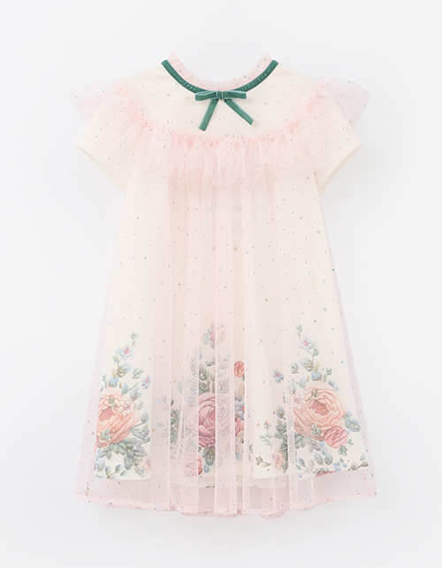 Элегантное платье с пайетками для девочки