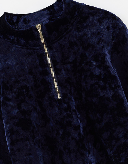 Бархатный кроп-топ для девочки