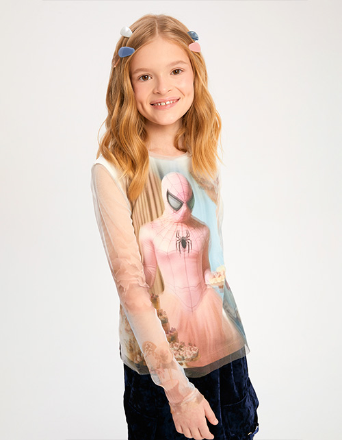 Лонг из сетки для девочки