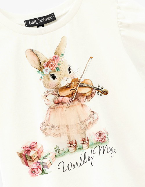 Нарядная футболка для девочки