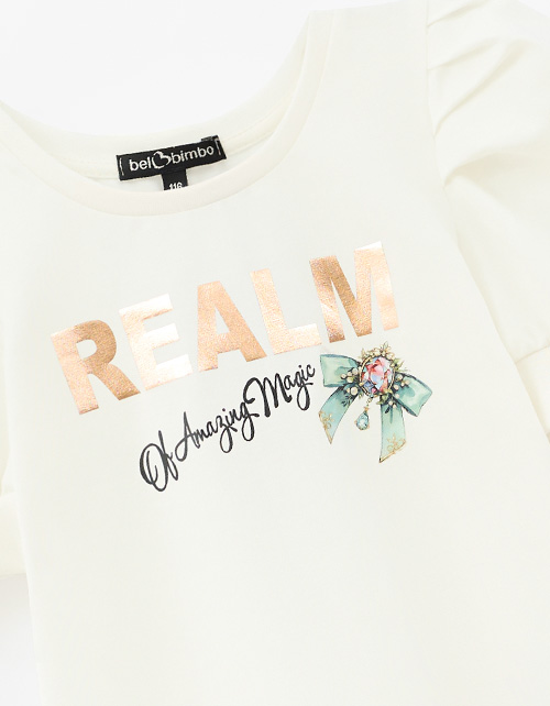 Нарядная футболка для девочки